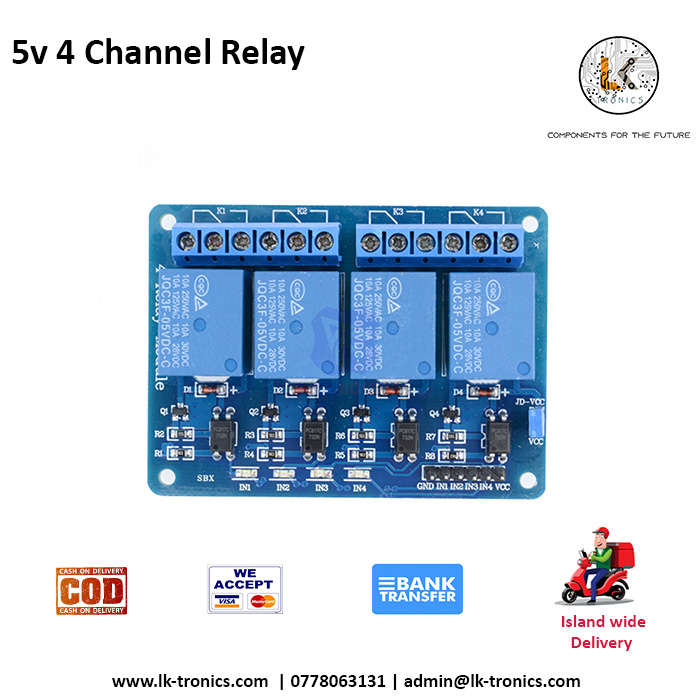 5v 4 Channel Relay