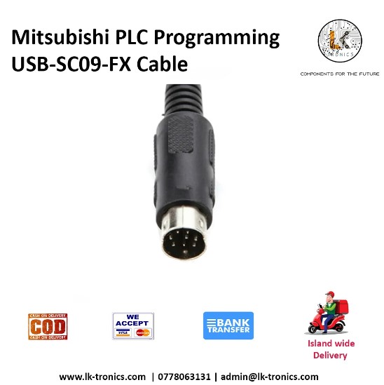 Mitsubishi PLC Programming USB SC09 FX Cable - Image 3