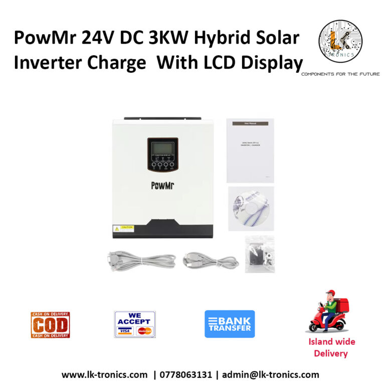 PowMr 24V DC 3KW Hybrid Solar Inverter