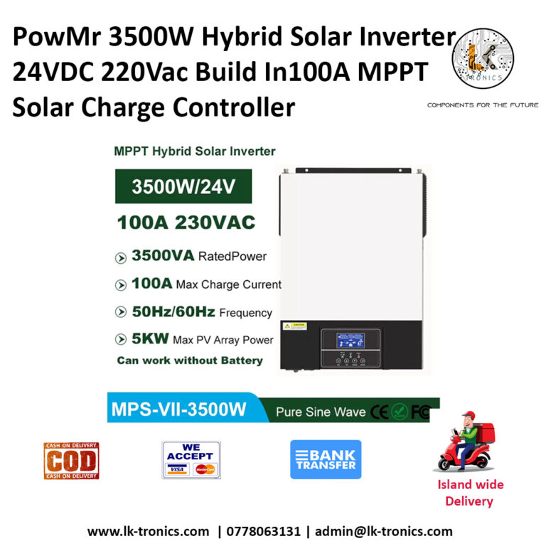 PowMr 3500W Hybrid Solar Inverter 24VDC
