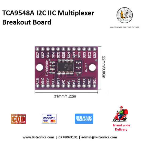 TCA9548A I2C IIC Multiplexer Breakout Board for Arduino