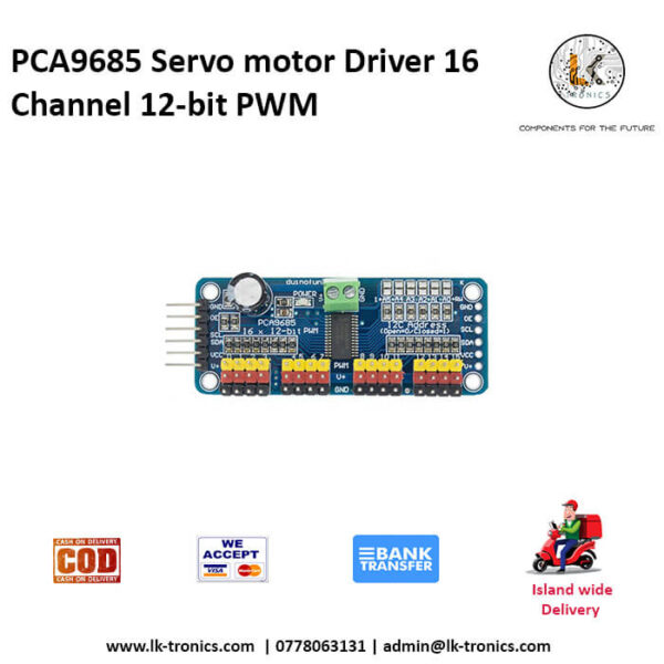 PCA9685 Servo motor Driver for arduino