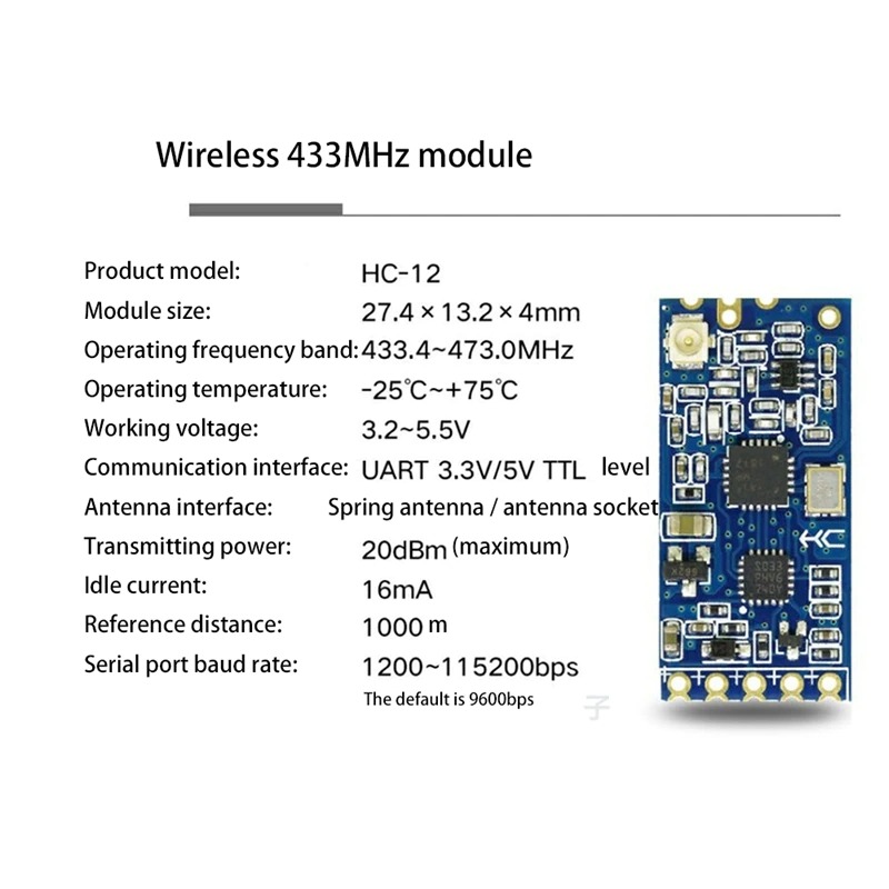HC-12 433Mhz SI4463 Wireless Serial Port 