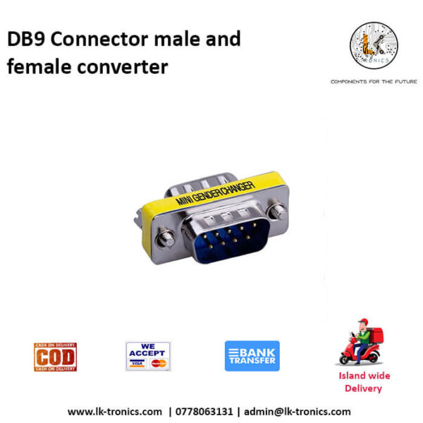 DB9 Connector male and female converter