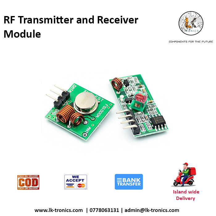 RF Transmitter and Receiver Module 433 MHz Link Kit