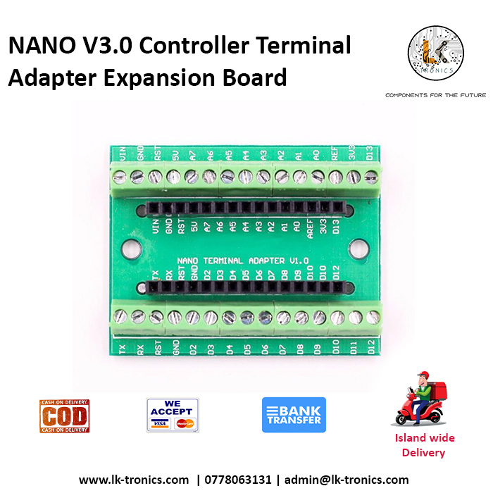 NANO V3.0 Controller Terminal Adapter Expansion Board (Without Board)