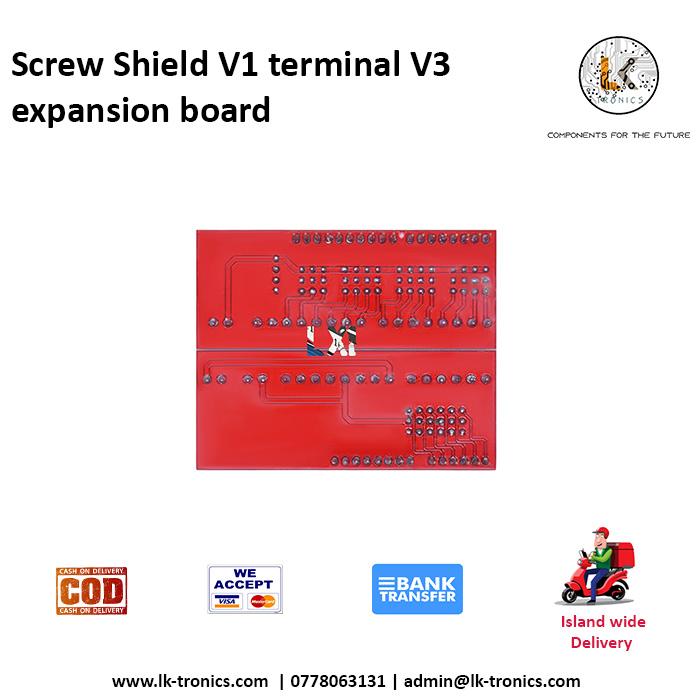 Screw Shield V1 terminal V3 expansion board is compatible UNO R3 (Without Board)