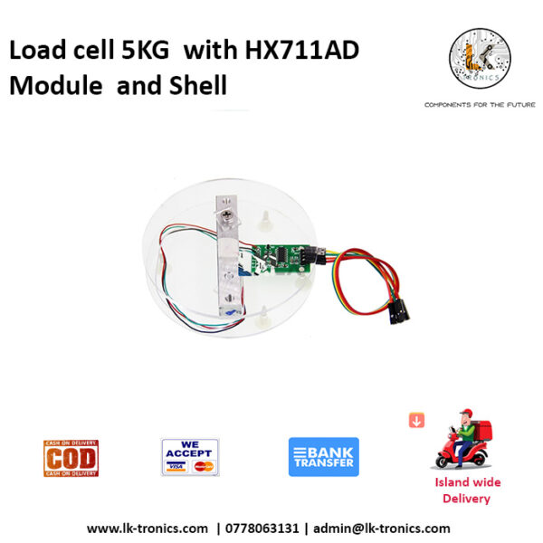 Load cell 5KG with HX711AD Module and Shell