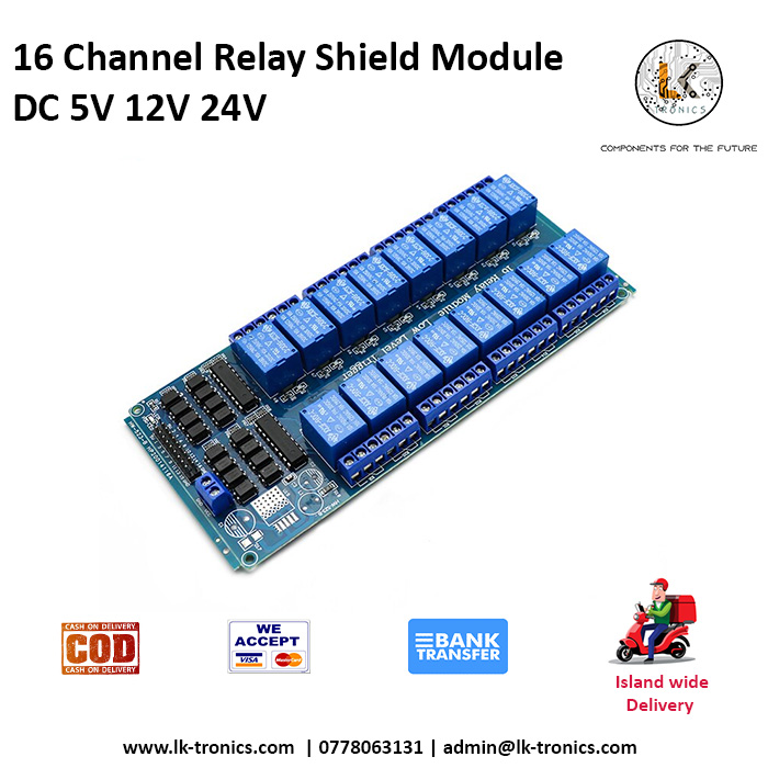 16 Channel Relay Shield