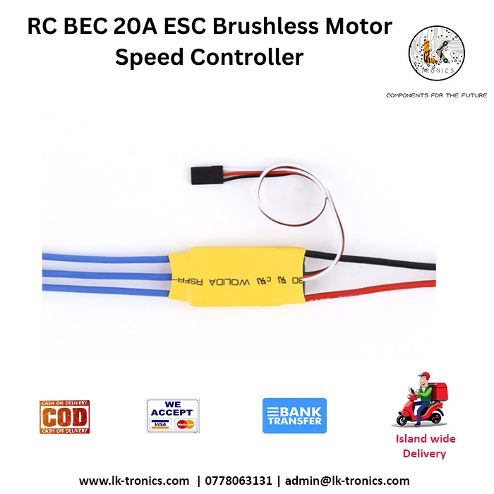 Simonk 20A ESC RC BEC Brushless Motor Speed Controller
