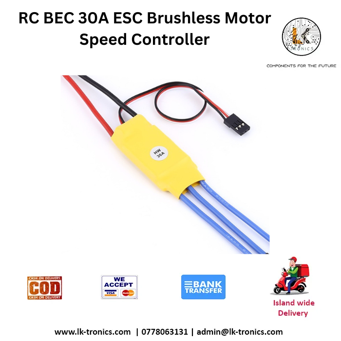 Simonk 30A ESC RC BEC Brushless Motor Speed Controller