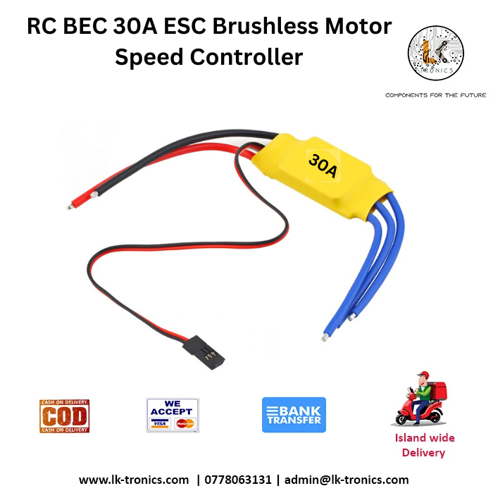 Simonk 30A ESC RC BEC Brushless Motor Speed Controller