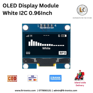 OLED Display Module White I2C 0.96Inch