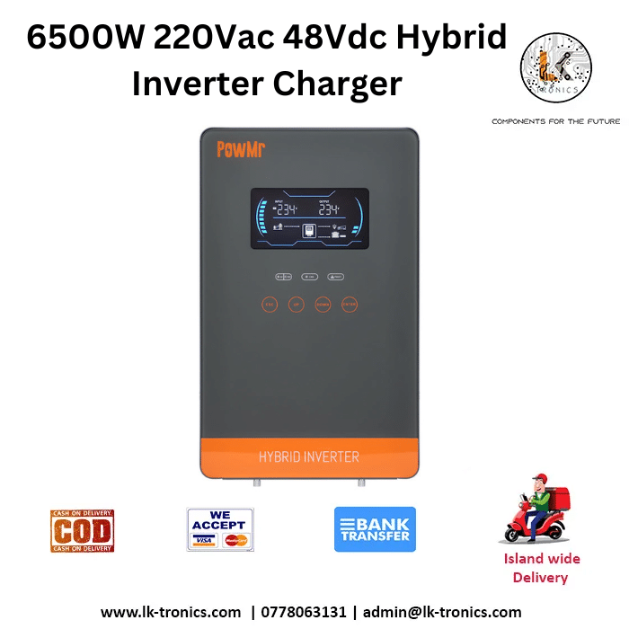 6500W 220Vac 48Vdc Hybrid Inverter Charger