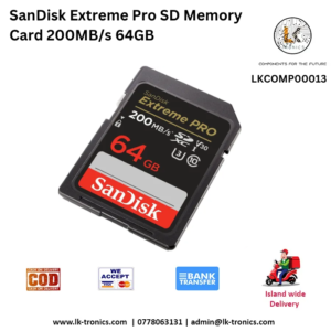 SanDisk 64GB Extreme Pro SD Memory Card 200MB/s