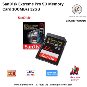 SanDisk 32GB Extreme Pro SD Memory Card 100MB/s