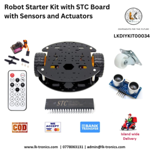Robot Starter Kit with STC Board with Sensors and Actuators