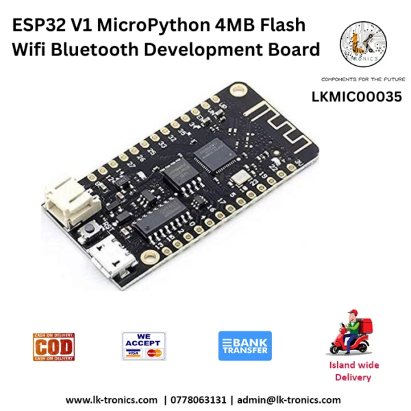 ESP32 V1 MicroPython Wifi Bluetooth Development Board | LK TRONICS TRADING