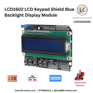 LCD1602 LCD Keypad Shield Blue Backlight Display Module