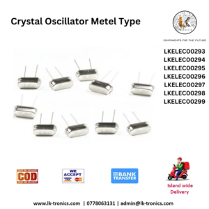 Crystal Oscillator Metal Type 32 KHz to 24.57 MHz