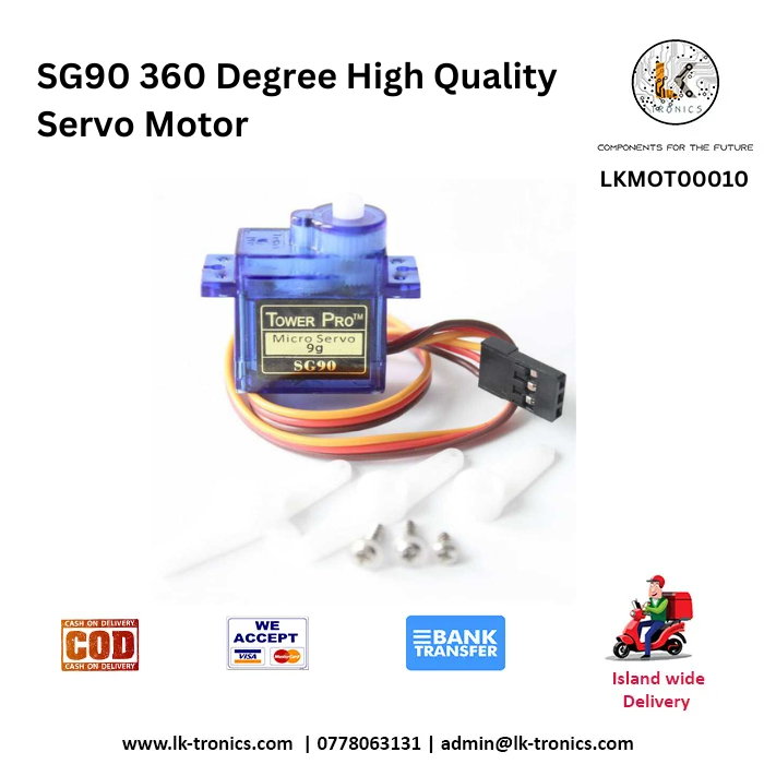 SG90 360 Degree High Quality Servo Motor