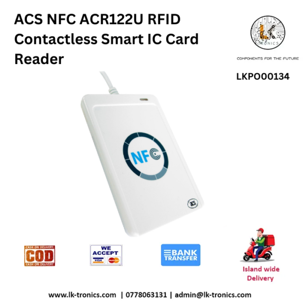 ACS NFC ACR122U RFID Card Reader | Contactless Smart IC | LK TRONICS ...