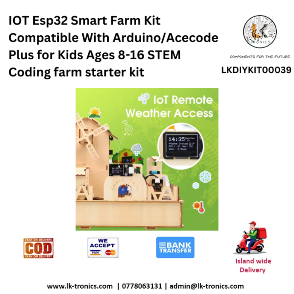 ACEBOTT IOT Esp32 Smart Farm Kit Compatible With Arduino/Acecode – Plus ...