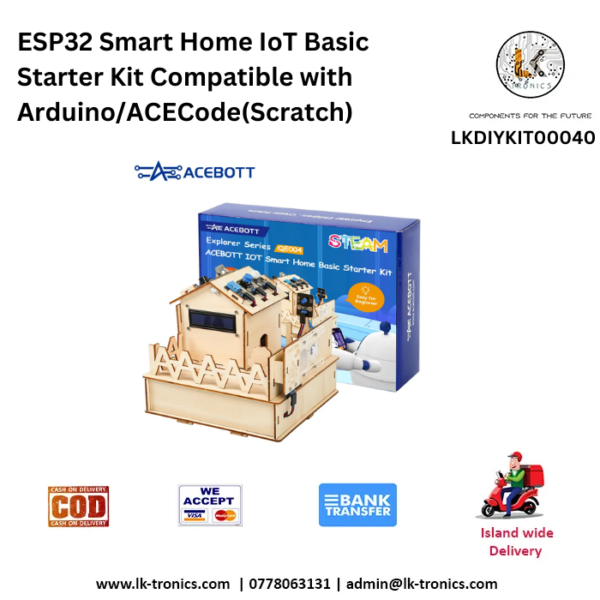 ACEBOTT ESP32 Smart Home IoT Basic Starter Kit Compatible with Arduino ...