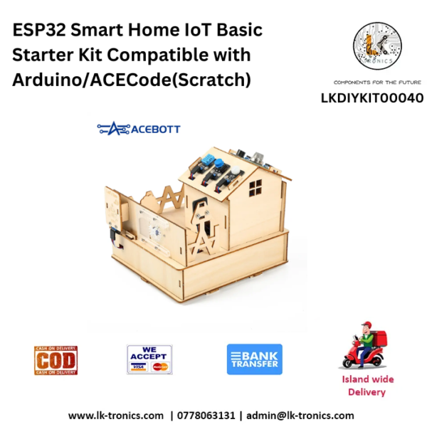 ACEBOTT ESP32 Smart Home IoT Basic Starter Kit Compatible with Arduino ...