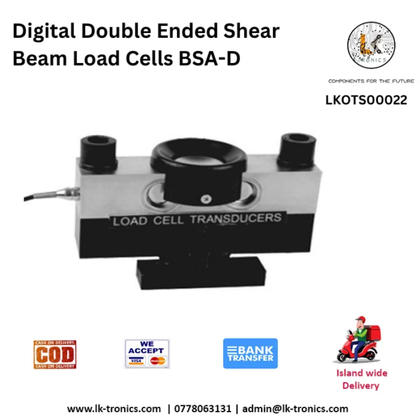 Digital Double Ended Shear Beam Load Cells BSA-D | LK TRONICS TRADING