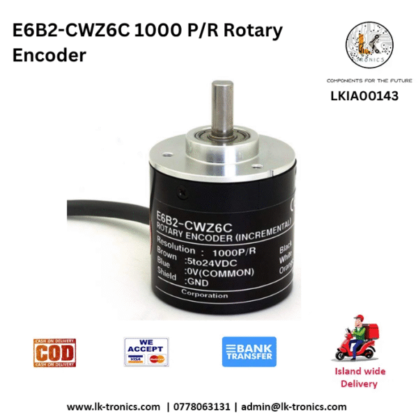 E6B2-CWZ6C Rotary Encoder | 1000P/R Sri Lanka | LK TRONICS TRADING