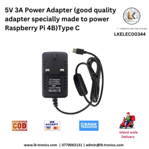 5V 3A Power Adapter Type C For Raspberry Pi [High Quality]