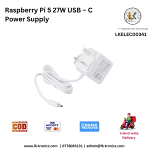 Raspberry Pi 5 27W USB–C Power Supply