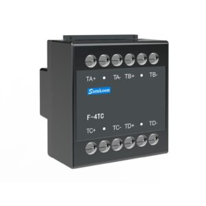 Samkoon F-4TC 4-channel thermocouple input expansion module for FAs series PLCs and HMI units.