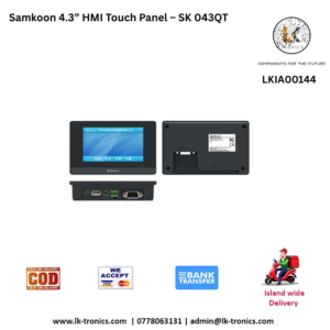 Samkoon SK-043QT 4.3 inch HMI Touch Panel for industrial control applications.