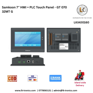 Samkoon 7-inch HMI + PLC Touch Panel GT 070 32MT-G with IoT for industrial automation.
