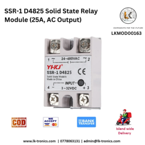 SSR-1 D4825 Solid State Relay Module (25A, AC Output)