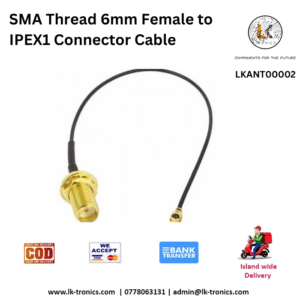 SMA Thread 6mm Female to IPEX1 Connector Cable
