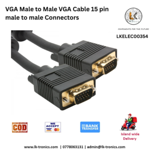 VGA Male to Male VGA Cable 15 pin male to male Connectors