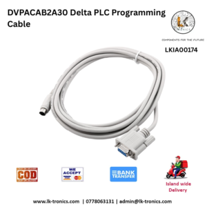 DVPACAB2A30 Delta PLC Programming Cable