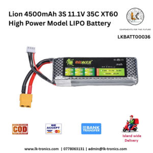Lion 4500mAh 3S 11.1V 35C XT60 High Power LiPo Battery