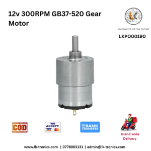 12v 300RPM GB37-520 Gear Motor