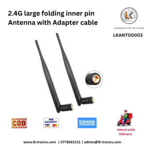 2.4G large folding inner pin Antenna with Adapter cable